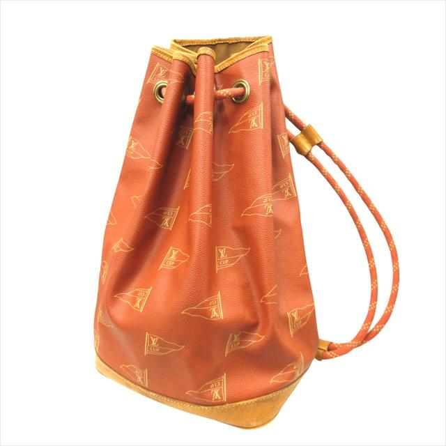 LOUIS VUITTON Authentic Vintage 1995 Louis Vuitton Cup Limited Saint Tropez Shoulder Bag M80026 Red Brown