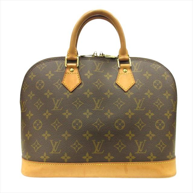 LOUIS VUITTON Authentic Vintage 90's Monogram Alma PM Hand Tote Bag M51130 Brown