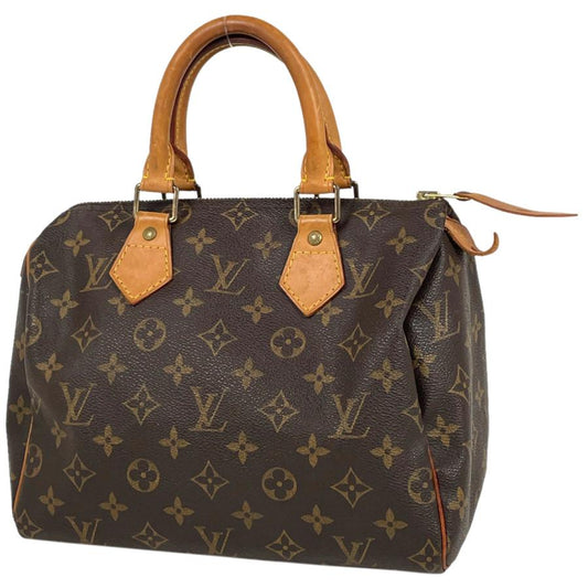 LOUIS VUITTON Authentische Vintage Speedy 25 Boston Tasche Pendlerhandtasche Monogramm Braun M41528