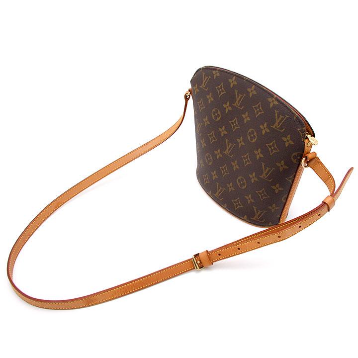 LOUIS VUITTON Authentic Vintage Shoulder Bag Monogram Drouot M51290 Made in France