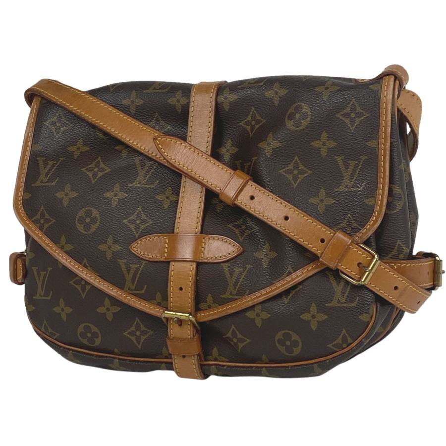 LOUIS VUITTON Authentische Vintage Saumur 30 Umhängetasche Monogramm Braun M42256