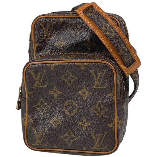 LOUIS VUITTON Authentische Vintage Mini Amazon Crossbody Pochette Umhängetasche Monogramm Braun M45238