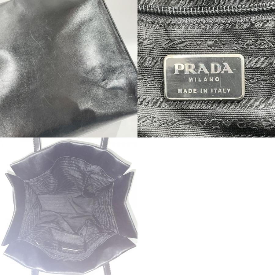 PRADA Authentic Vintage Handbag Logo Square Mini Ladies