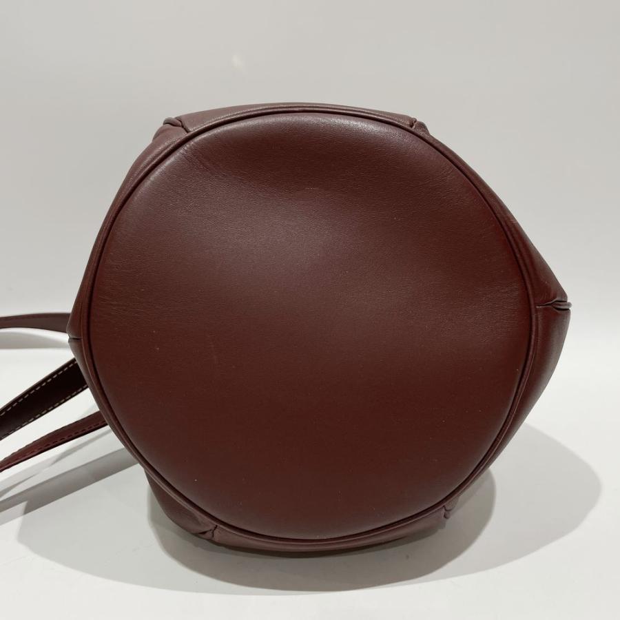 CARTIER Authentische Vintage Umhängetasche Must Line Kordelzug Crossbody Bordeaux