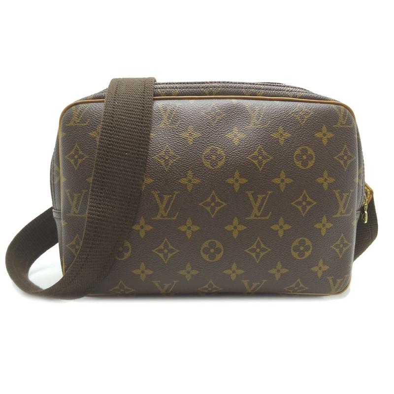 LOUIS VUITTON Authentic Vintage Reporter PM M45254 Shoulder Bag Monogram Brown