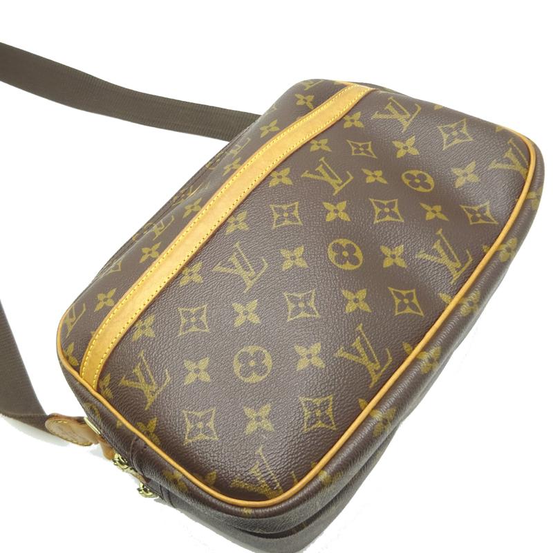 LOUIS VUITTON Authentic Vintage Reporter PM M45254 Shoulder Bag Monogram Brown