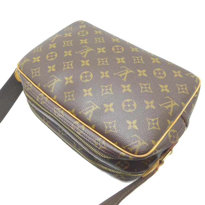 LOUIS VUITTON Authentic Vintage Reporter PM M45254 Shoulder Bag Monogram Brown