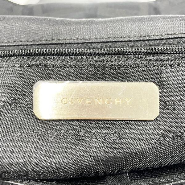 GIVENCHY Authentic Vintage Logo G Pattern Handbag Leather/Canvas