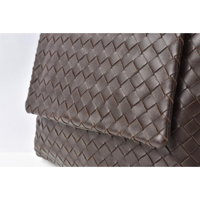 BOTTEGA VENETA Authentic Vintage Handbag Dark Brown