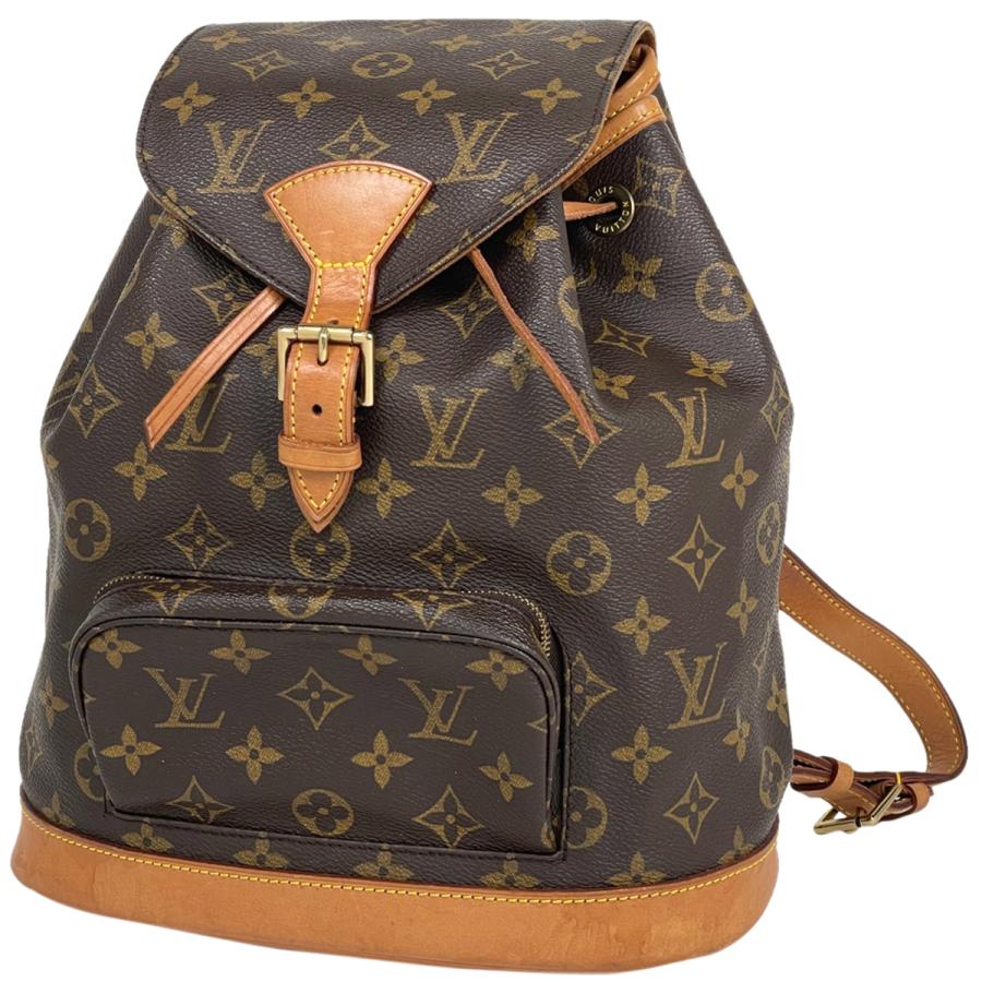 LOUIS VUITTON Authentic Vintage Montsouris MM Backpack Daypack Backpack Monogram Brown M51136