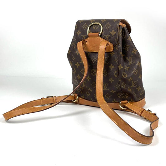 LOUIS VUITTON Authentischer Vintage Montsouris MM Rucksack Daypack Rucksack Monogramm Braun M51136