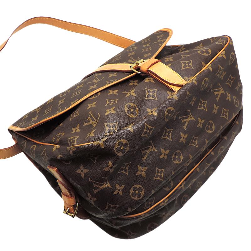 LOUIS VUITTON Authentic Vintage LV Saumur 35 M42254 Shoulder Bag Monogram Brown