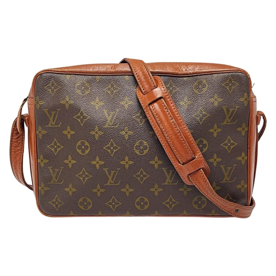 LOUIS VUITTON Authentic Vintage Sac Bandouliere 30 M51364 Monogram Shoulder Bag Clutch Bag With Scratches and Dirt