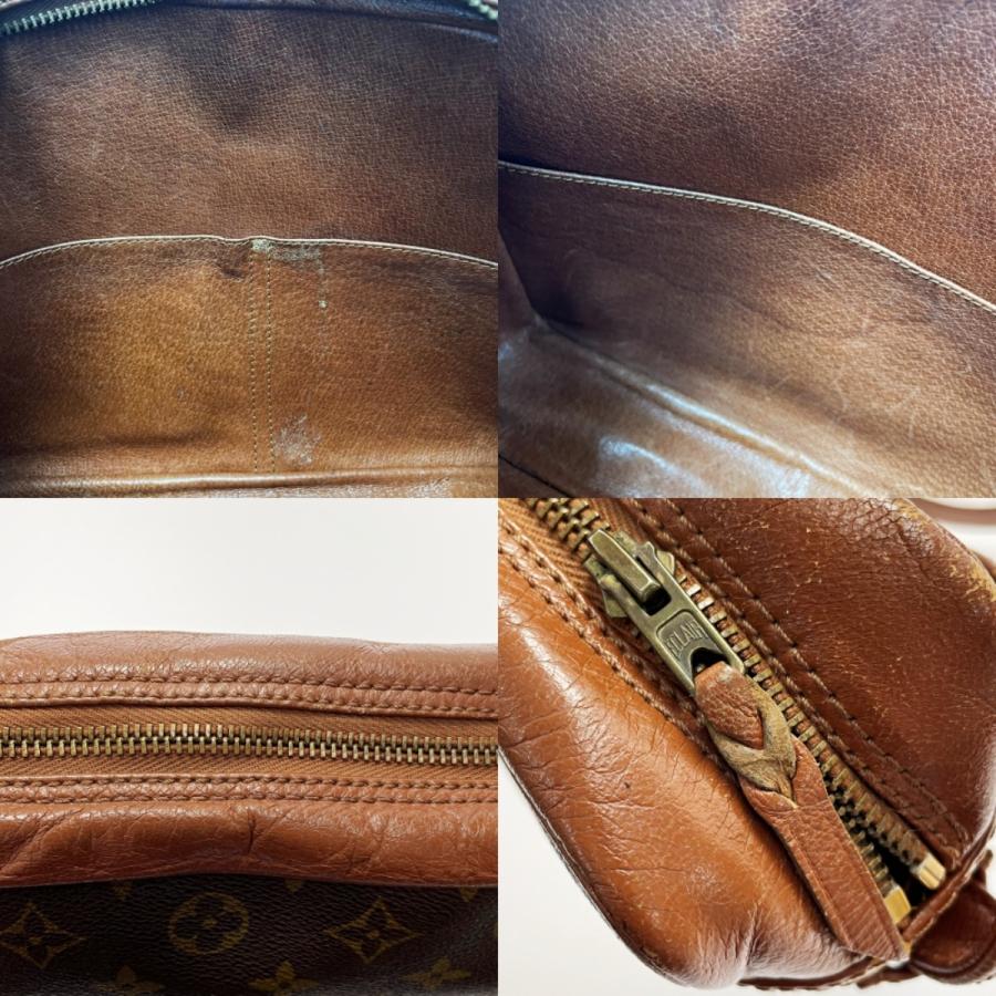 LOUIS VUITTON Authentic Vintage Sac Bandouliere 30 M51364 Monogram Shoulder Bag Clutch Bag With Scratches and Dirt