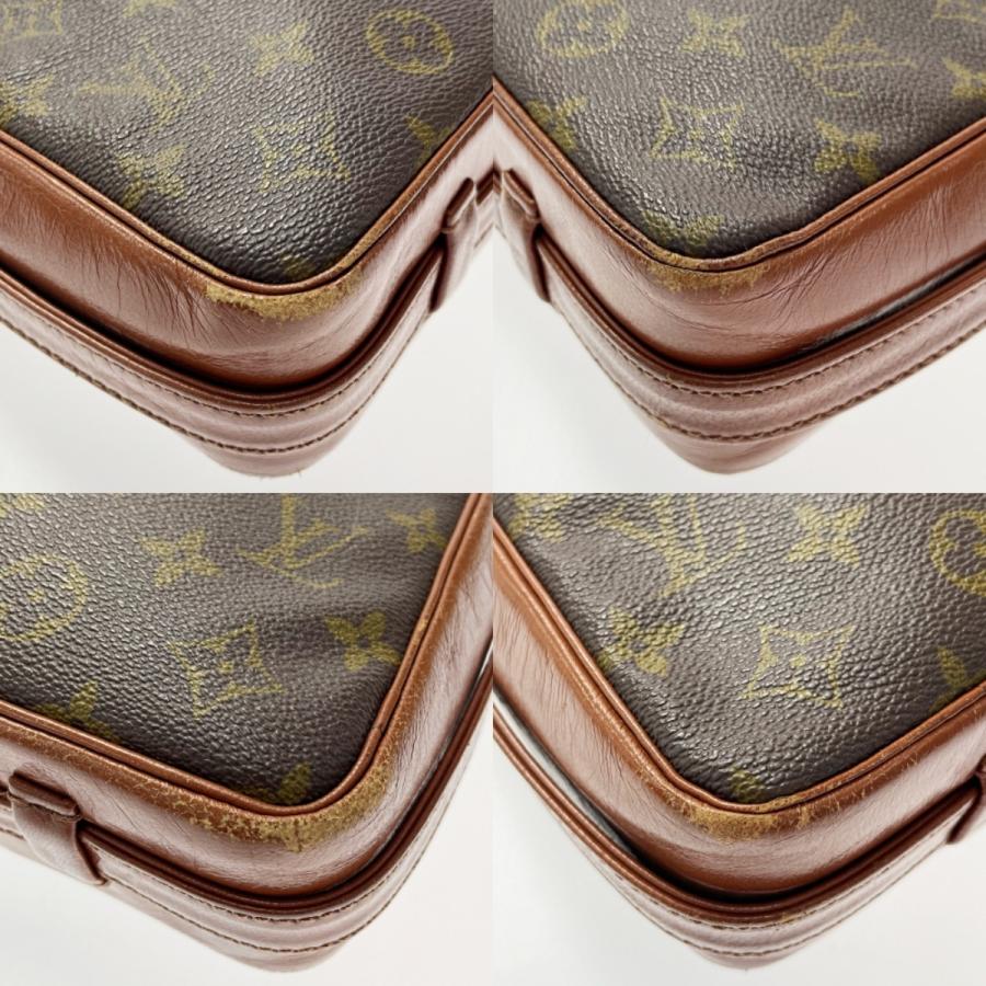 LOUIS VUITTON Authentic Vintage Sac Bandouliere 30 M51364 Monogram Shoulder Bag Clutch Bag With Scratches and Dirt