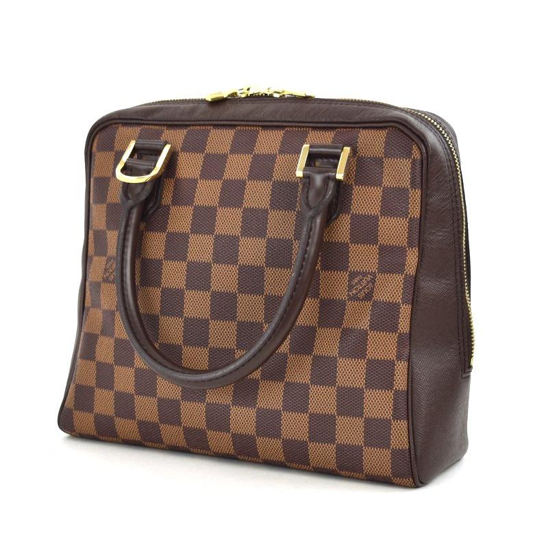 LOUIS VUITTON Authentische Vintage Handtasche Damier Brera N51150 Tasche Einkaufstasche Mini Tasche klein für den Weg zur Schule Leder braun