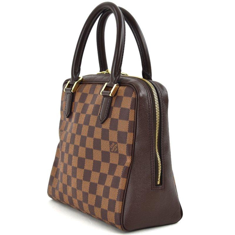 LOUIS VUITTON Authentische Vintage Handtasche Damier Brera N51150 Tasche Einkaufstasche Mini Tasche klein für den Weg zur Schule Leder braun