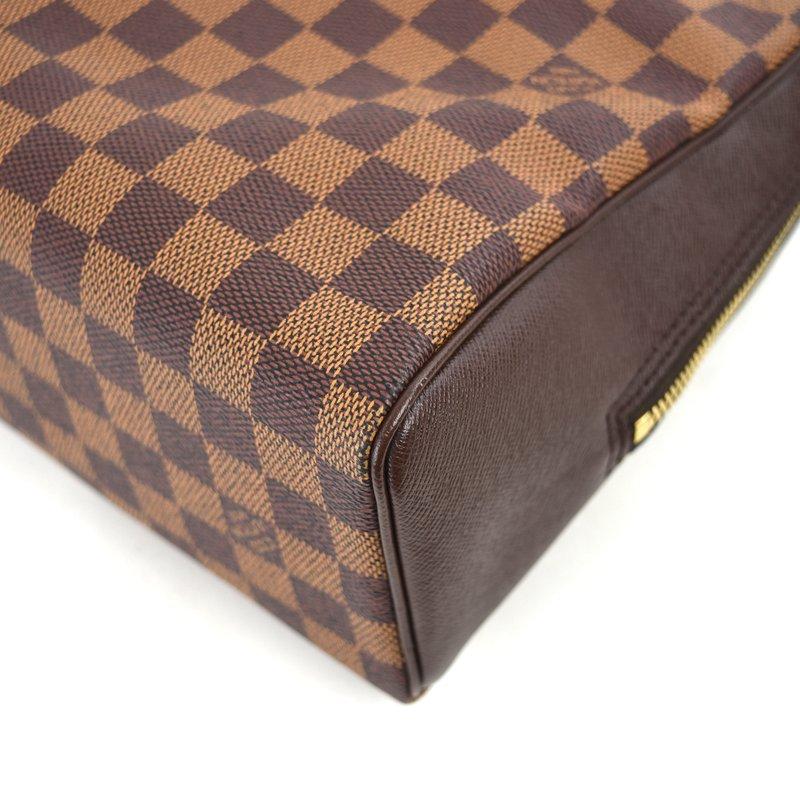 LOUIS VUITTON Authentische Vintage Handtasche Damier Brera N51150 Tasche Einkaufstasche Mini Tasche klein für den Weg zur Schule Leder braun