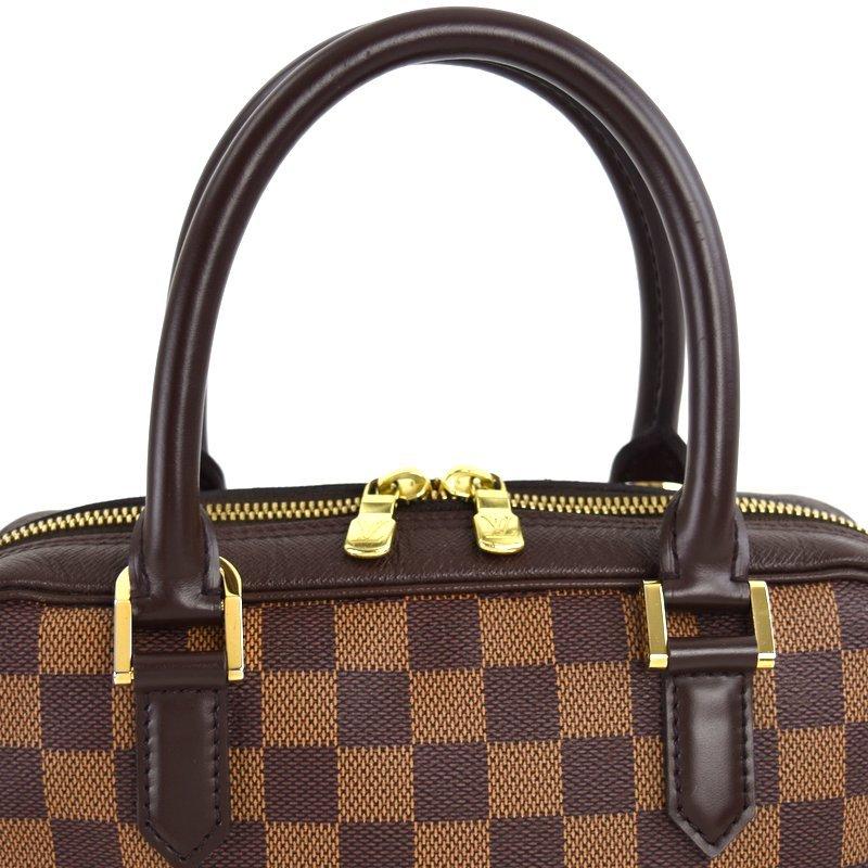 LOUIS VUITTON Authentische Vintage Handtasche Damier Brera N51150 Tasche Einkaufstasche Mini Tasche klein für den Weg zur Schule Leder braun