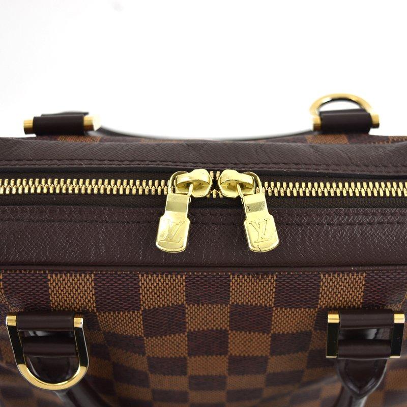 LOUIS VUITTON Authentische Vintage Handtasche Damier Brera N51150 Tasche Einkaufstasche Mini Tasche klein für den Weg zur Schule Leder braun