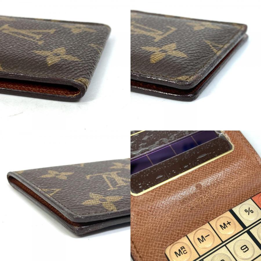 LOUIS VUITTON Authentic Vintage LV Monogram Calculator Miscellaneous Goods Monogram Canvas Brown