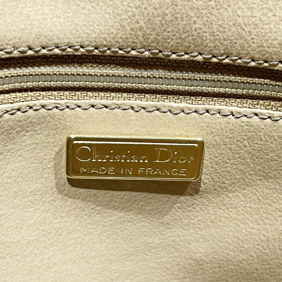 Christian Dior Authentic Vintage Handbag Logo Plate Monogram Ladies