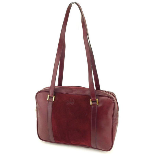 Dior Authentic Vintage Shoulder Bag One Shoulder Ladies Bordeaux