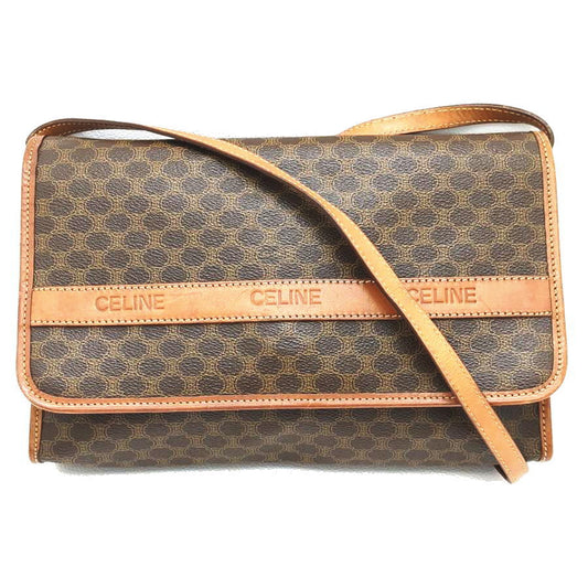 CELINE Authentische Vintage Umhängetasche Macadam Brown MO7