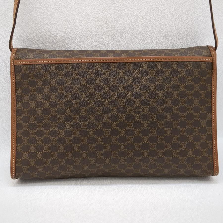 CELINE Authentische Vintage Umhängetasche Macadam Brown MO7