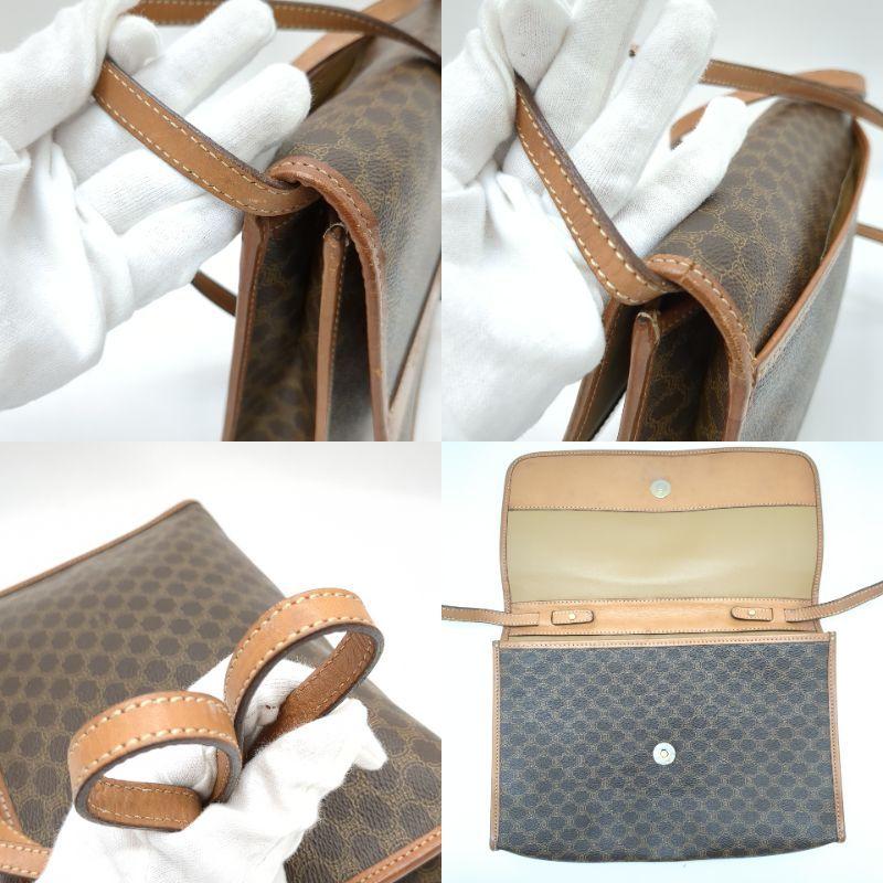 CELINE Authentische Vintage Umhängetasche Macadam Brown MO7