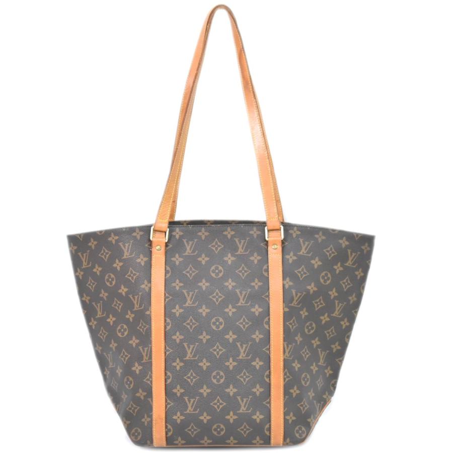 LOUIS VUITTON Authentic Vintage Sac Shopping Monogram Shoulder Bag Tote Bag Brown M51108