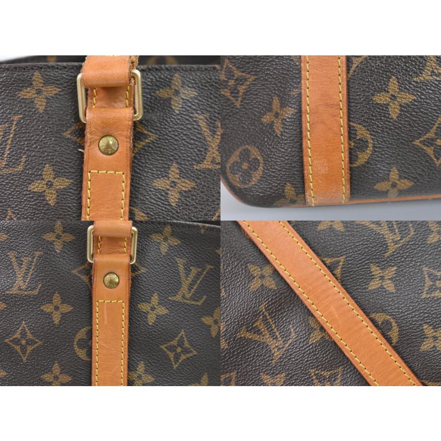 LOUIS VUITTON Authentic Vintage Sac Shopping Monogram Shoulder Bag Tote Bag Brown M51108