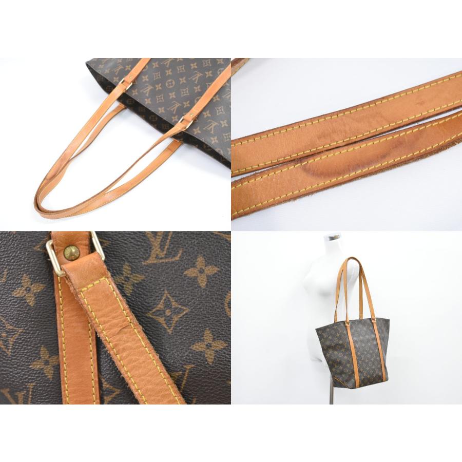 LOUIS VUITTON Authentic Vintage Sac Shopping Monogram Shoulder Bag Tote Bag Brown M51108