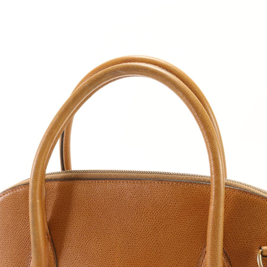 CELINE Authentic Vintage Leather 2-Way Shoulder Bag Crossbody Hand Tote Brown A4 Bolide Shape