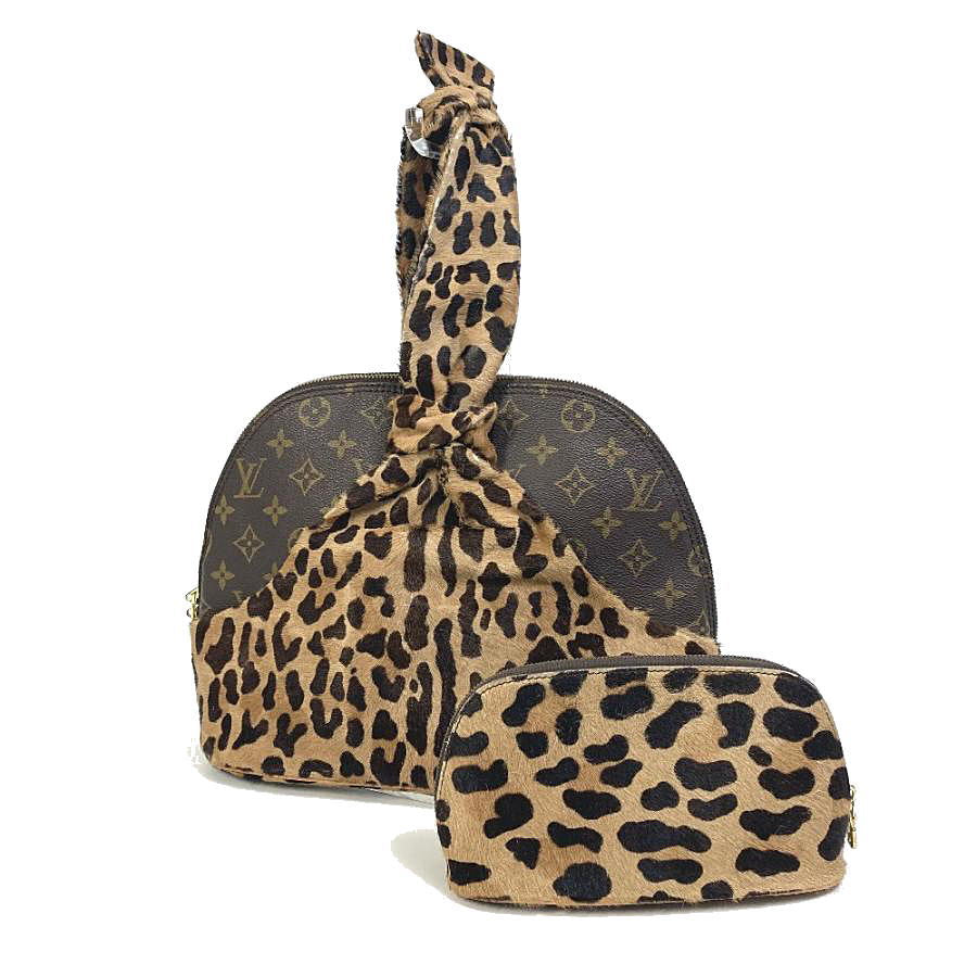 LOUIS VUITTON Authentische Vintage M99032 Monogramm Leopard Azzedine Ala?a Alma 100. Jahrestag limitiert mit Beutel Handtasche