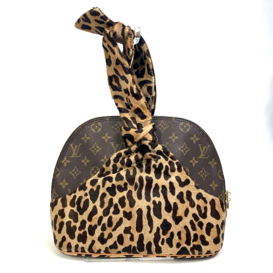 LOUIS VUITTON Authentic Vintage M99032 Monogram Leopard Azzedine Alaia Alma 100th Anniversary Limited With Pouch Handbag