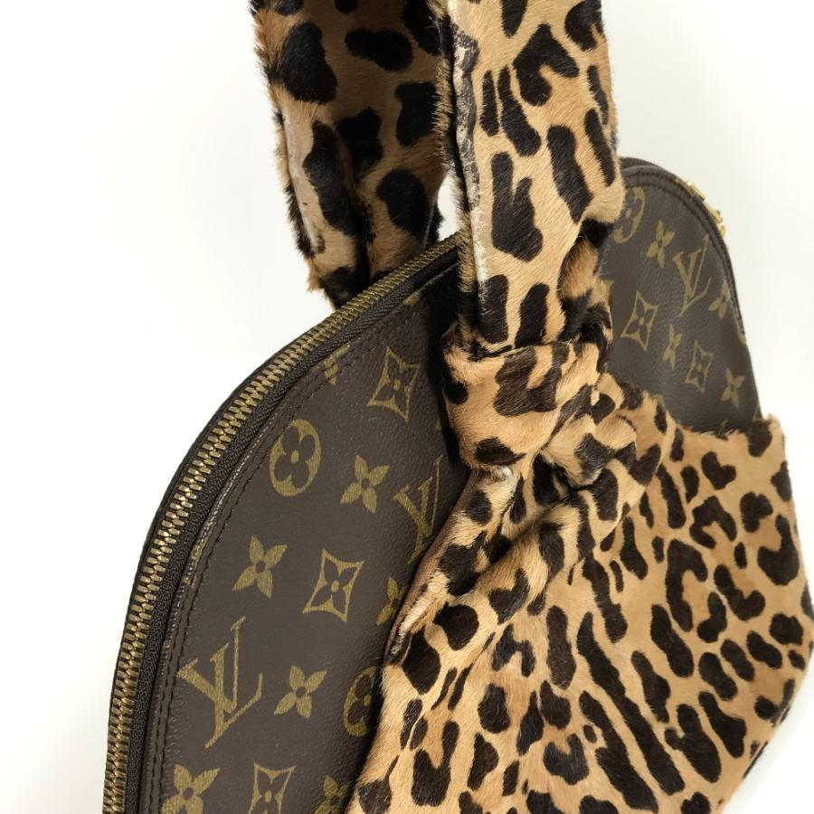 LOUIS VUITTON Authentic Vintage M99032 Monogram Leopard Azzedine Alaia Alma 100th Anniversary Limited With Pouch Handbag