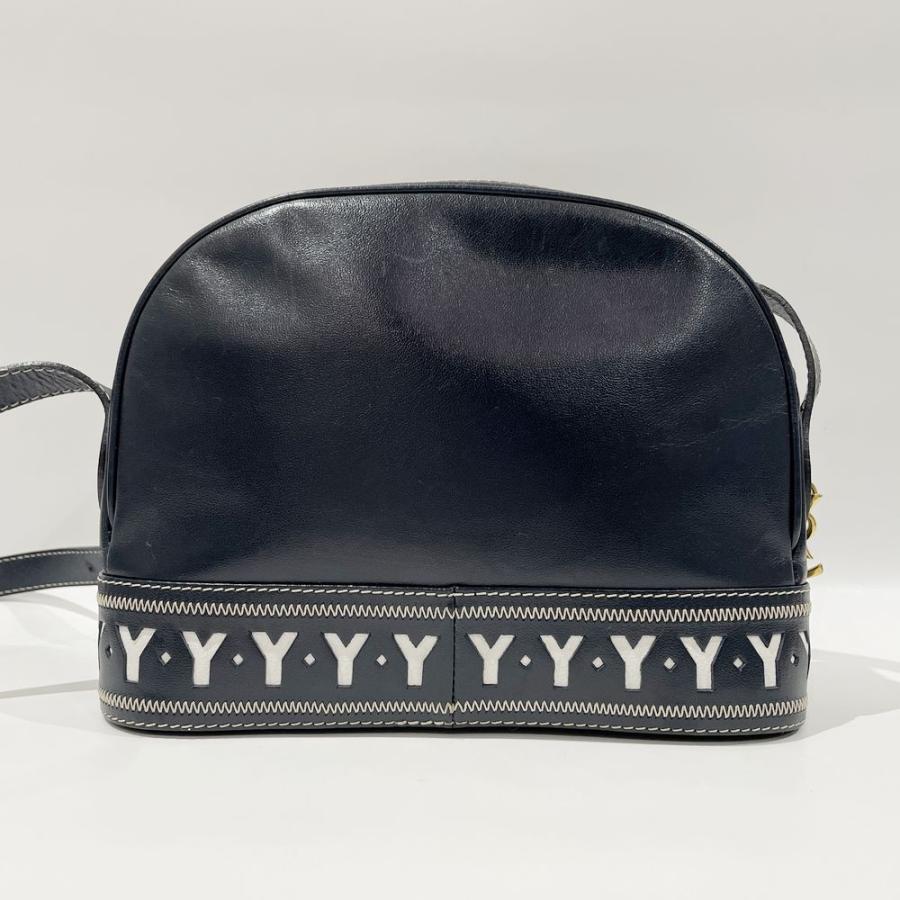 YVES SAINT LAURENT Authentische Vintage Umhängetasche Y Ausschnitt YSL Charm Crossbody