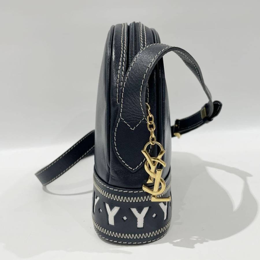 YVES SAINT LAURENT Authentische Vintage Umhängetasche Y Ausschnitt YSL Charm Crossbody