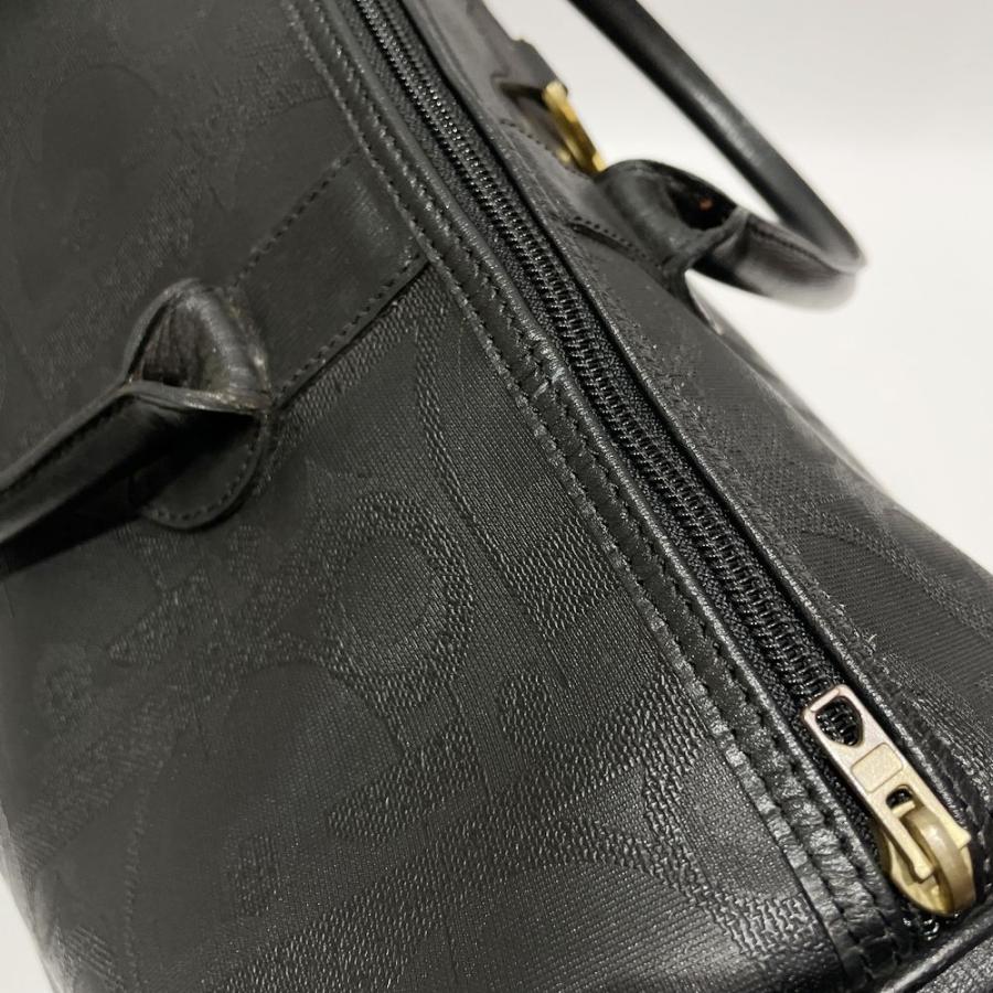 Christian Dior Authentische Vintage-Boston-Tasche mit Logo-Schild für Damen