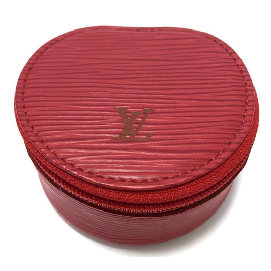 LOUIS VUITTON Authentic Vintage Epi Jewelry Case Ecrin Bijoux M48227 Castilian Red