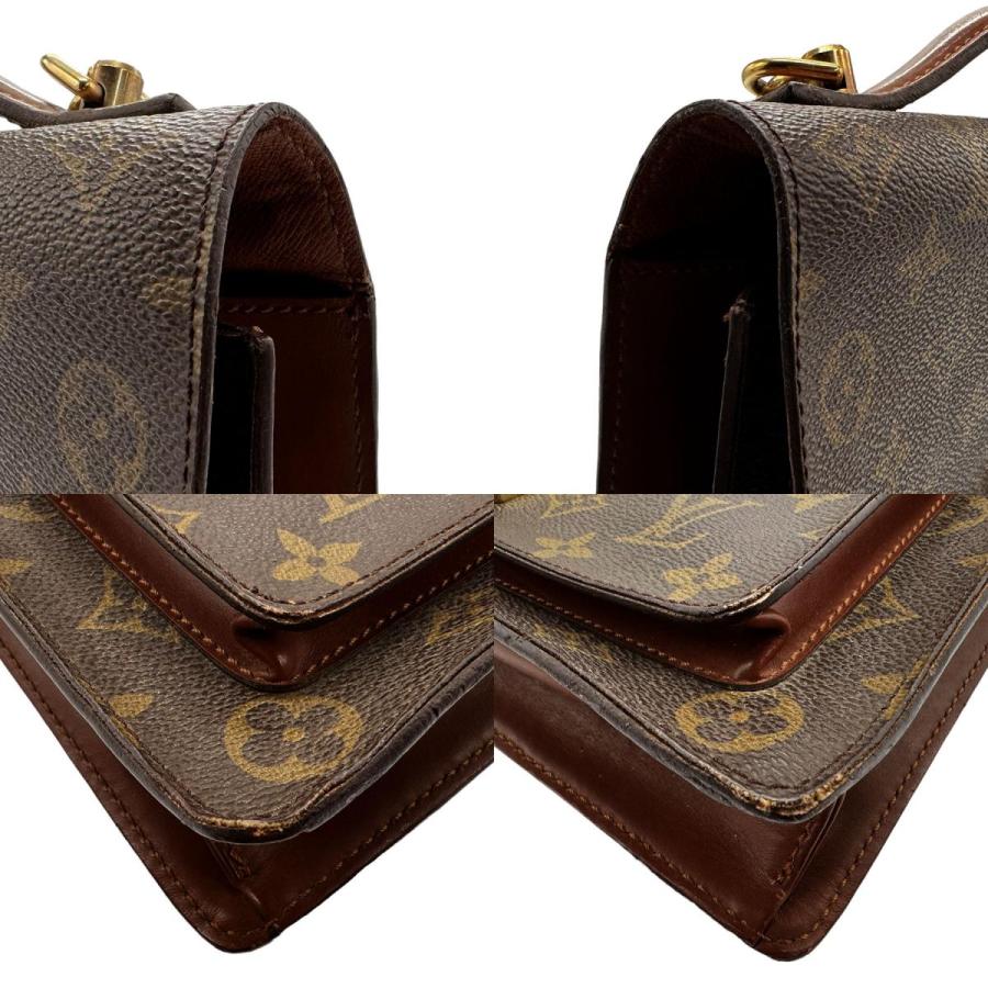 LOUIS VUITTON Authentische Vintage Umhängetasche Monceau Monogram Canvas Braun