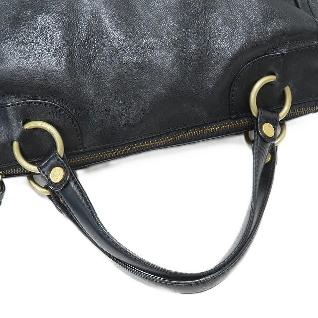 CELINE Authentische Vintage Handtasche schwarzes Leder