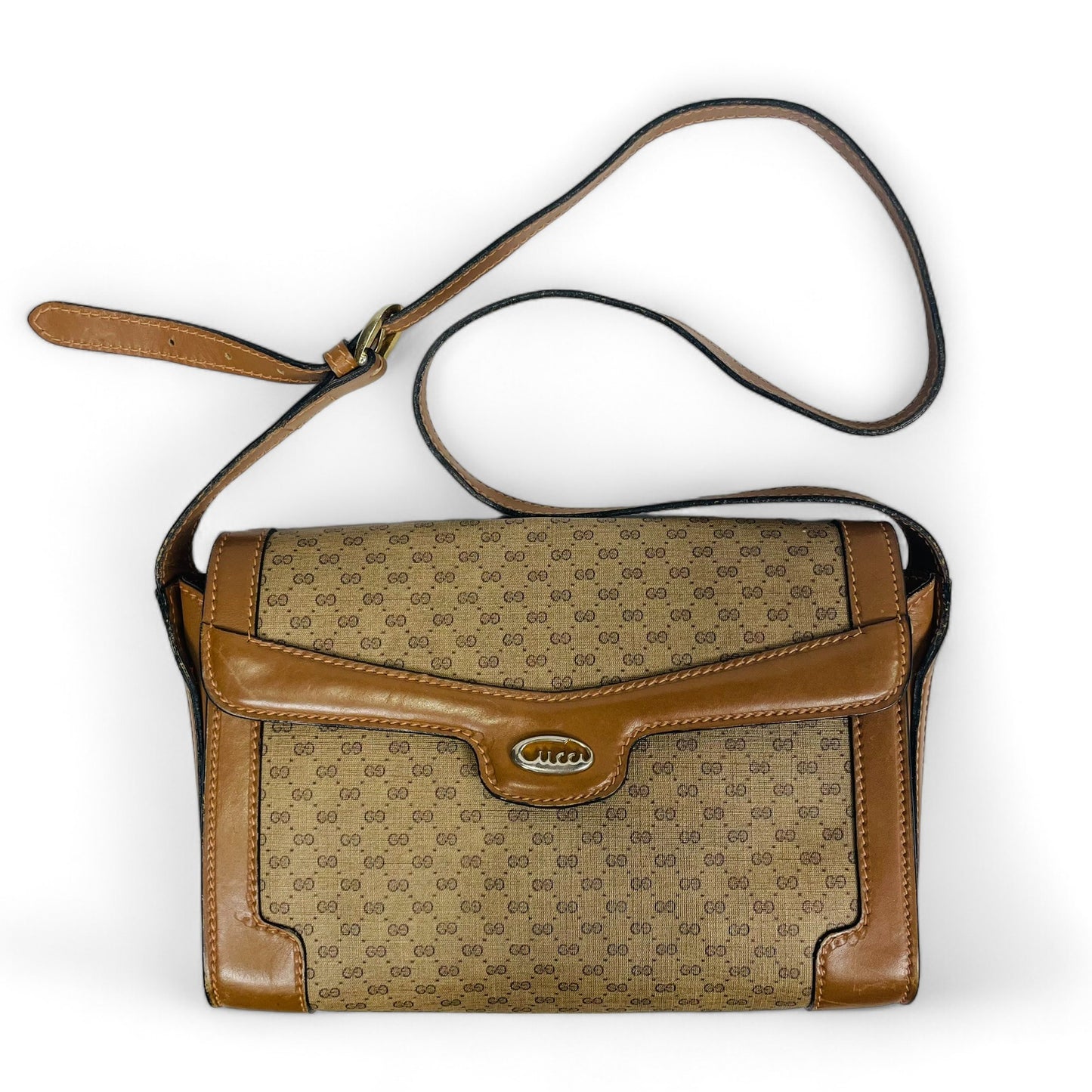 GUCCI Authentische Vintage Micro GG Umhängetasche Made in Italy