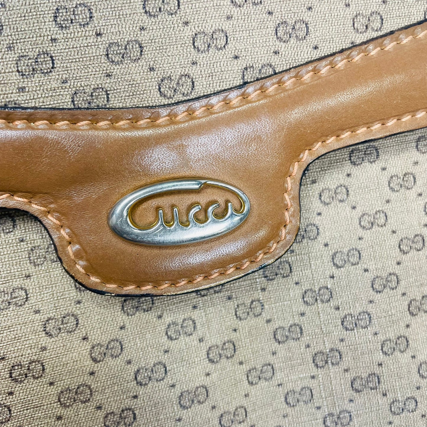 GUCCI Authentische Vintage Micro GG Umhängetasche Made in Italy