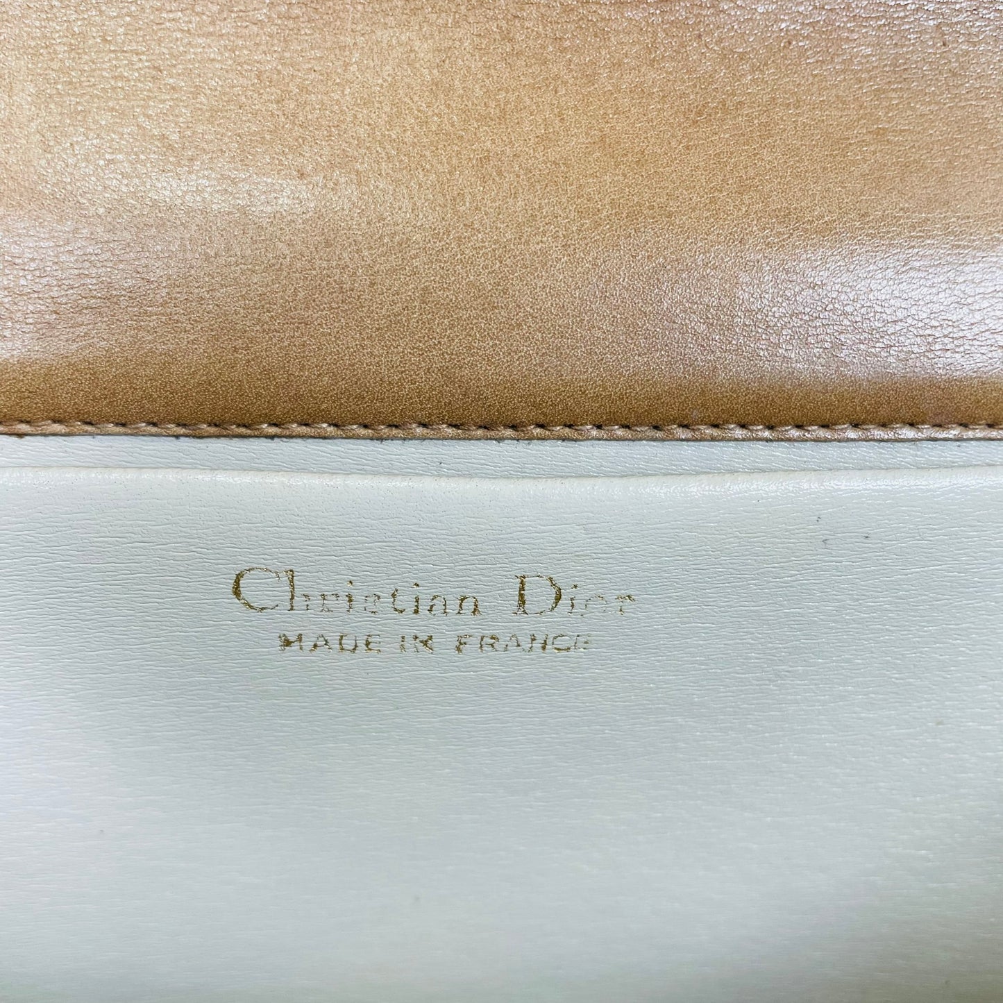 CHRISTIAN DIOR Authentische Vintage-Umhängetasche mit Kette, hergestellt in Frankreich 