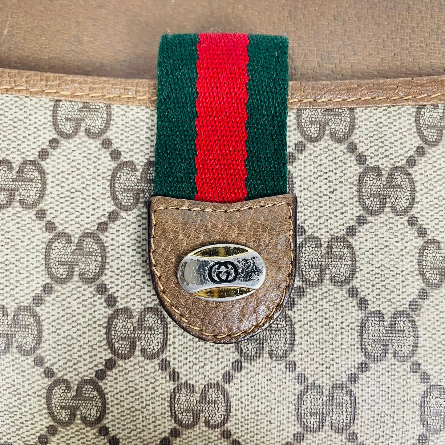 GUCCI Authentische Vintage Sherry Line Schultertasche Made in Italy