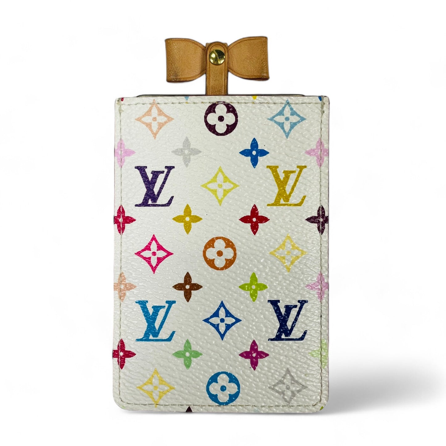 LOUIS VUITTON Authentisches Vintage Etui Miroir Compact Monogramm Multicolor Made in France 