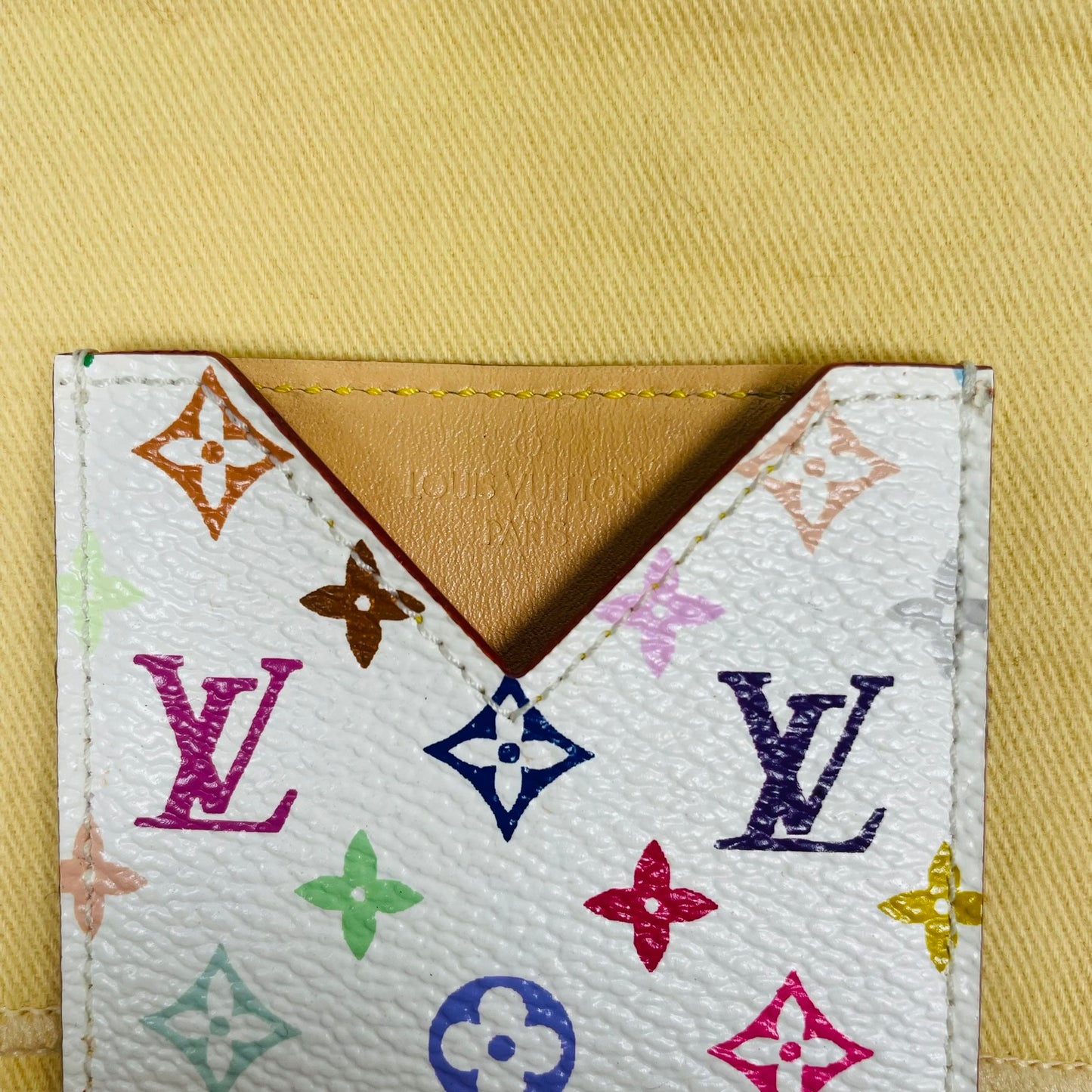 LOUIS VUITTON Authentisches Vintage Etui Miroir Compact Monogramm Multicolor Made in France 