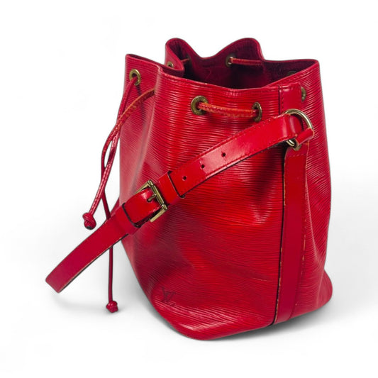 LOUIS VUITTON Epi Red Petit-Noe Shoulder Bag M44107